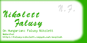 nikolett falusy business card